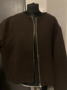 ZARA kurtka biker ramoneska bomberka oversize czekoladowa