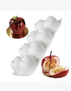 JABŁKO Duże 8 wnęk forma silikonowa 28*17*5.9 do Monoporcje Pieczenia 