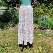 Długa spódnica H&M XS 34 S 36 kwiaty floral maxi tiered łączka