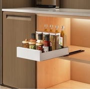 Szuflada Wysuwana Biała Półka Kosz Wysuwany Kuchenny Łazienkowy 