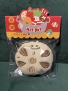 Uroczy Pluszak maskotka Hot Pot Plastry Korzenia Lotosu Kawaii brelok 7 cm