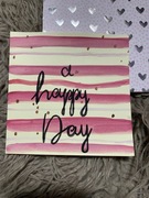 Kartka okolicznosciowa urodzinowa recznie malowana