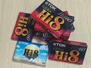 8 Kaset Video Hi8 TDK HG-120 + TDK MP-60