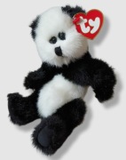 Ty The Attic Treasures Checkers "King Me!" Miś Panda maskotka 1993 23cm