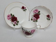 Zestaw porcelany Gainsborough – Bone China – filiżanka, spodek, talerzyk 