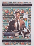 Kartka na Dzień Edukacji Narodowej dla nauczyciela rękodzieło 