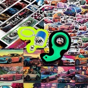 Zestaw Breloków i 20 szt. Naklejek Skrzynia biegów, Finger Spinner