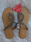 Nowe skórzane indyjskie orientalne buty klapki japonki koraliki South 42