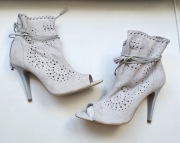 Badura BOTKI skóra szare roz 41