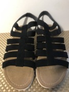 Czarne sandały gladiatorki Graceland rozm. 44 - 28,7cm