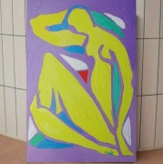 Obraz ręcznie malowany olejny fowizm Henri Matisse style taniec  