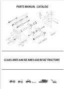 Katalog części ciągnika Claas ARES 630, 640 RX/RZ