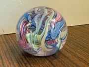 UNIKAT Śliczna szklana kula ozdoba przycisk do papieru CUDO