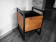 Donica drewniana stalowa