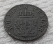 Prusy Król Wilhelm I Hohenzollern 1 fenig pfenning 1861 A Berlin KM# 480