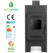 Piec kominek szamotowy stalowy koza CEZAR klasa A+