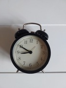 Budzik czarny IKEA DEKAD cichy mechanizm 