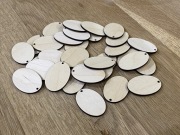 50 szt owal jajko wielkanocne z dziurką 35x50 mm sklejka wycinane laserowo