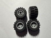 LEGO KOŁA 11x12 OPONA 21x12 mm J.SZARE(6014b/6015). 6014bc01 4 szt