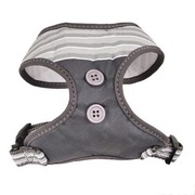 Doogy klasyczne i wygodne szelki dla psa, w paseczki szare XS