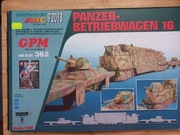 Model Kartonowy GPM 362 Wagon pancerny Panzerbetriebwagen 16 + LASERY