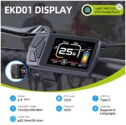 Wyświetlacz kolorowy LCD EKD01 do silnika Bafang UART