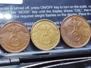 Zestaw Monet Niemcy III Rzesza 1-2-5 Reichsfennig 1938,A,A,D.Mennicze