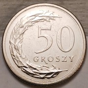 50 gr groszy 2019r.  stal powlekana mennicza