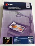 Acco Nobo Printer Transparency Film