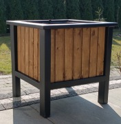 Donica na taras metalowa 40x40 