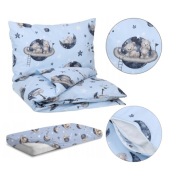 Pościel niemowlęca MISIE 120x90cm + prześcieradło z gumką 120x60cm.