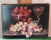 Martwa natura z truskawkami