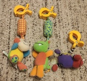 Zestaw 3 zawieszek z dzwoneczkami do wózka