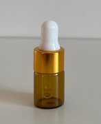 Buteleczka szklana brązowa amber zakraplacz pipeta 2ml na olejki kosmetyki