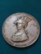 Srebrny medal masoński (wolnomularski) wybity Berlin 1840-Fryderyk II 