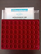 Paleta MB na monety 28mm Leuchtturm kaseta bordo na 54 monety