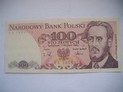 POLSKA Banknot 100 zł 1988 r. Ludwik Waryński seria RE