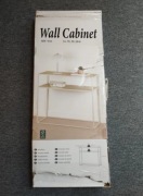 Szafka ścienna z metalowym stelażem i półkami MDF, 78x68x30cm, OUTLET