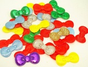 KOLOROWE APLIKACJE mini KOKARDKI HELLO KITTY komplet 32szt (K012)