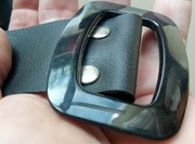 Piękny pas boho vintage czarny długość 129 cm szerokość 4 cm