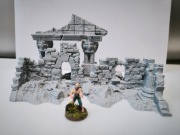 Duże ruiny 3 RPG Diorama Makieta (Zaginione Miasto)