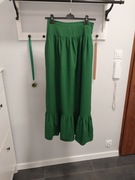 Zielona długa spódnica 