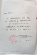 24 Oryginalny Autograf gen. bryg. dr Tadeusz Szaciło (1973)