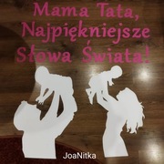 Dekoracja na dzień mamy i taty święto rodziny 