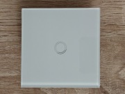 Przełącznik Włącznik dotykowy pojedynczy Białe Szkło