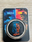 Niue: Godzilla Kong kolorowany srebrna moneta 1 uncja 1 oz  2021