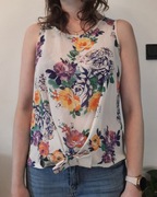 Bluzka w kwiatki bez rękawów letnia bluzeczka New Look rozmiar 40 L