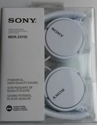 Słuchawki Sony MDR-ZX110 białe