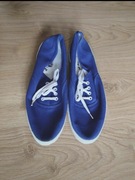 Niebieskie tenisówki granatowe trampki buty vintage szkoła lato 38