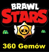 BRAWL STARS GEMY 360 SZTUK GEMS GEMÓW SUPERCELL ID LOGOWANIE NA KONTO